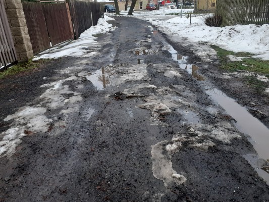 Zpevnění komunikace v Jáchymovské ulici