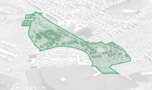 Nová čtvrť Vlečka. Vymezení lokality a základní fakta o projektu