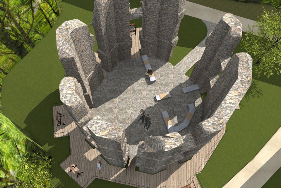 Oprava zámečku u Mořičova je logistická výzva